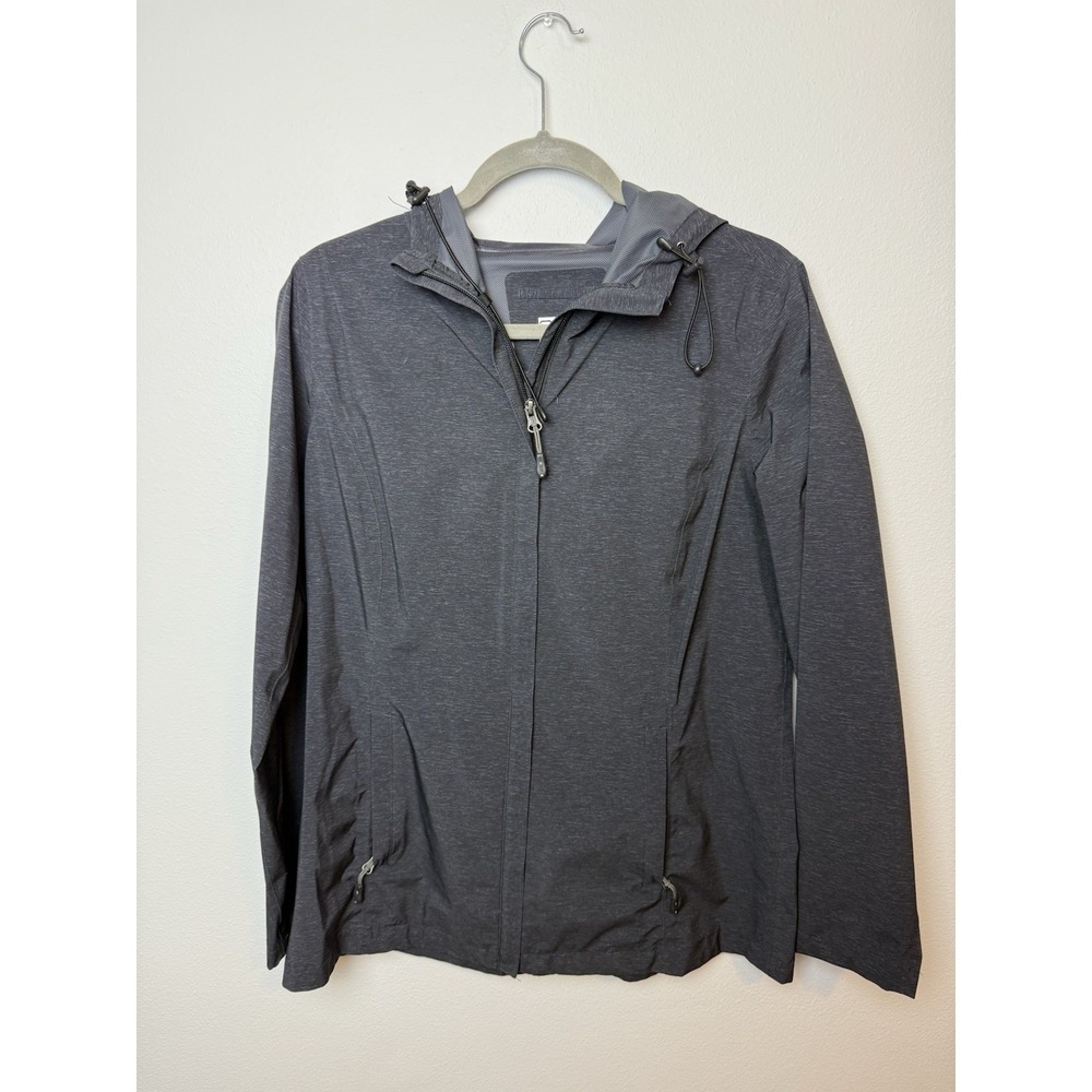 32 Degrees Cool Windbreaker Medium Outdoor Hoodie Full Zip Lightweight Dark Gray